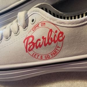 Barbie Inspired Canvas Lace Tie Shoes Women's Size 7 regular width